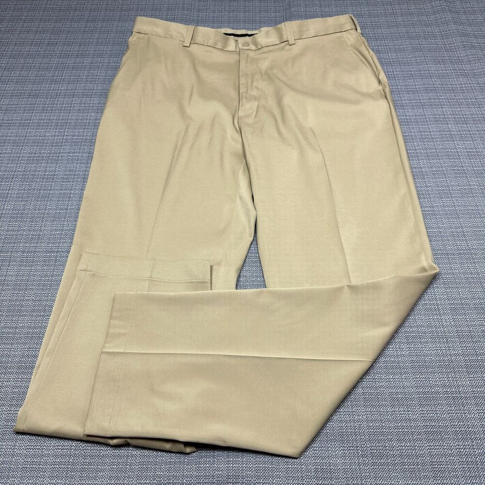 Brooks Brothers Golf Pants Mens 38x32 Tan Clark Fit Chino Lightweight Comfort